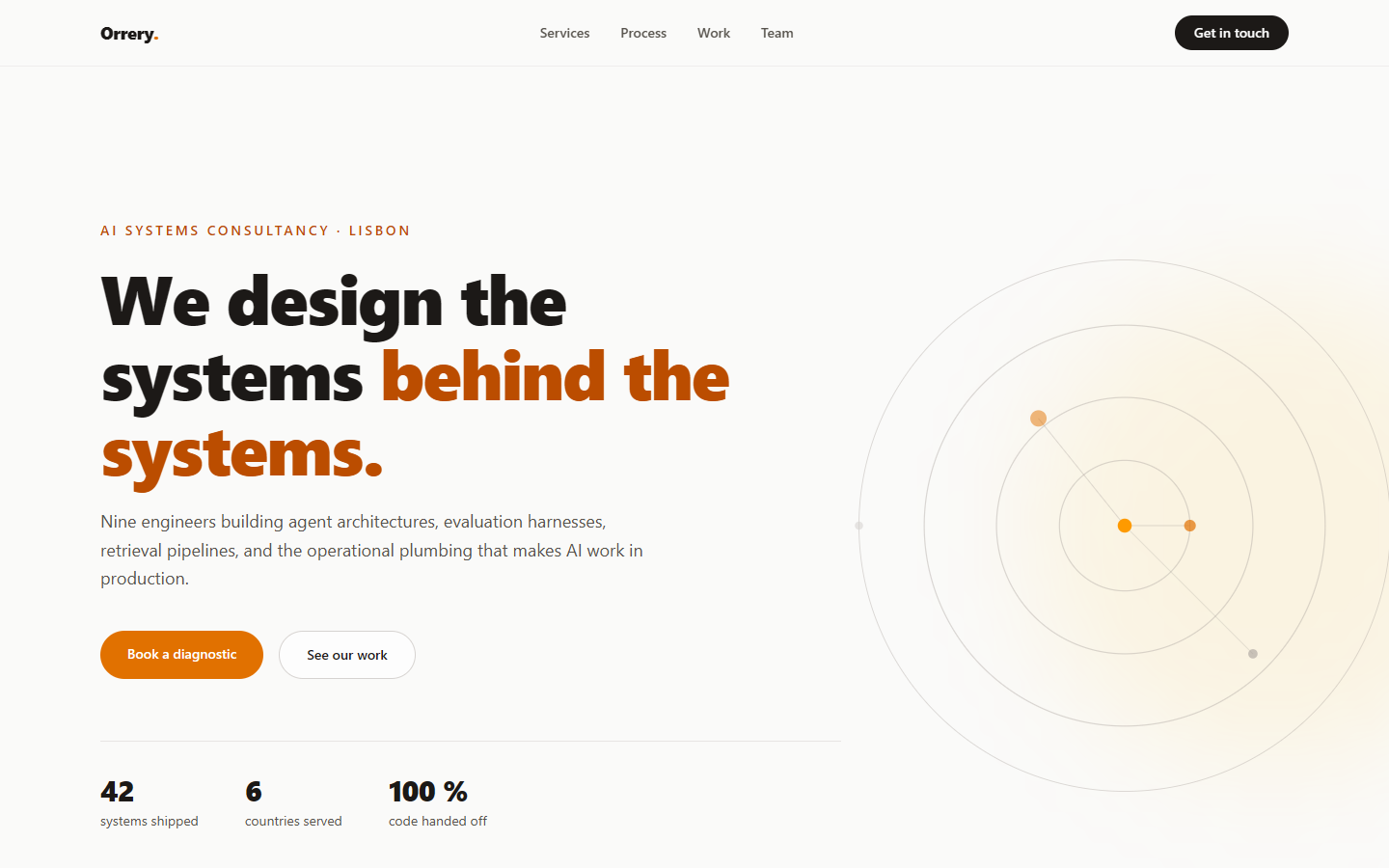 The top of the landing page Opus 4.6 wrote